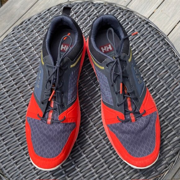 Helly Hansen Skagen Race Series Sailing Sneakers Mens Size 12/18 Orange Gray - Picture 1 of 5